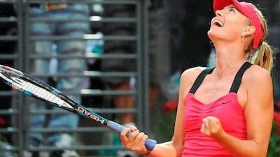 Maria Sharapova staged a tremendous fightback to beat Li Na 4-6, 6-4, 7-6 and win the Italian Open in Rome on Sunday.