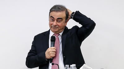 Mr Ghosn is in Lebanon after fleeing financial misconduct charges in Japan.EPA