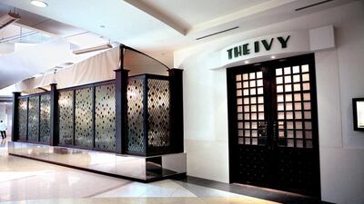 The Ivy restaurant at The Boulevard on Jumeirah Emirates Towers. Jaime Puebla / The National