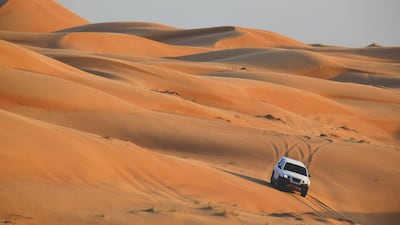 Oman’s peaceful Wahiba sands. Getty