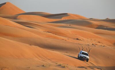 Oman’s peaceful Wahiba sands. Getty