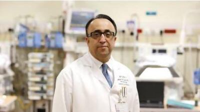 Dr Taisser Atrak, a pediatrician who won an Abu Dhabi Award for his campaigning work on child safety, says the fault for children falling to their deaths from highrises lies ultimately with parents. Pawan Singh / The National