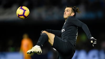Real Madrid forward Gareth Bale controls the ball. AFP