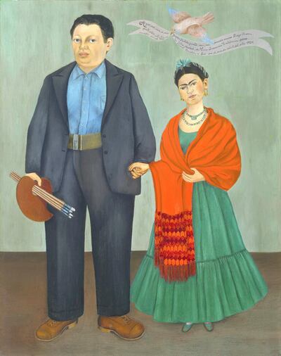 A portrait of Kahlo and Rivera circa 1931. Courtesy Banco de Mexico Diego Rivera & Frida Kahlo Museums Trust and Ben Blackwell