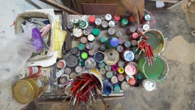 In the old days, artists spent days making natural dyes using flowers and leaves