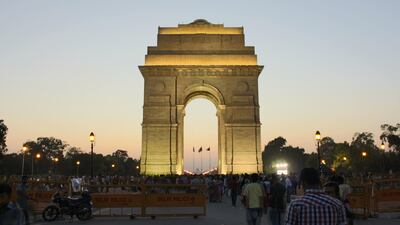 India Gate, a war memorial in New Delhi. Air Arabia Abu Dhabi will fly to the Indian capital from November 24. Photo: Stefan Schmidt-Bilkenroth / Pixabay