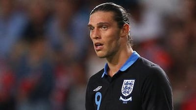 Andy Carroll on England duty