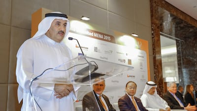 Sultan bin Mejren, director general of the Dubai Land Department, announced plans for a fully-digital real estate platform that will enable sales and rental transactions to be conducted remotely. Victor Besa for The National
