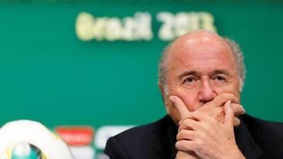 Sepp Blatter had a lot of pointed questions to answer at a news conference on Saturday.