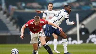 Scott McTominay 7. Important job alongside Fred dealing with Kane and Son. Booked after a 17th minute foul on fleet-heeled Ndombele and then a United goal was ruled out by VAR because he was accused of fouling Son. It was an awful decision: McTominay was in possession and Son grabbed at his shirt, for which he batted him away like any player would do. Son went down heavily, which was a surprise. PA