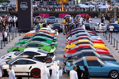 The 2025 event has seen a significant convergence of vehicles, including ones flown in from the Porsche Museum in Germany. Getty Images