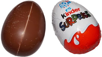Some Kinder Surprise eggs are being recalled in Britain. Photo: Wikimedia Commons