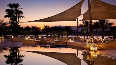 The Sunset Terrace at Hilton Luxor Resort & Spa. All photos: Hilton Luxor