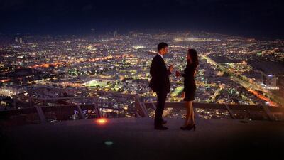 Enjoy an evening dining with a view at the St Regis Helipad Sunset Supper. Courtesy of St Regis Abu Dhabi