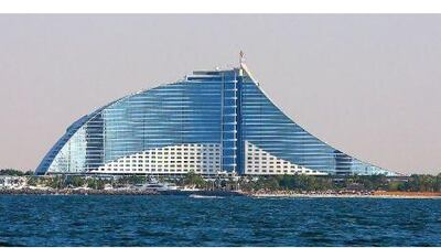 The Jumeirah Beach Hotel is an asset of the Jumeirah hotel and leisure group.