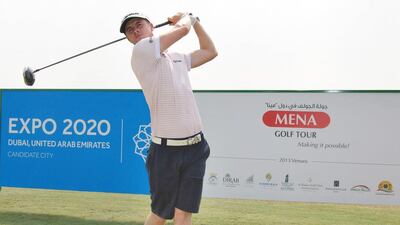 David Law will try to improve on last week’s runner-up finish in Dubai with a win at the Ras Al Khaimah Classic. Final round is Wednesday. Courtesy Mena Tour