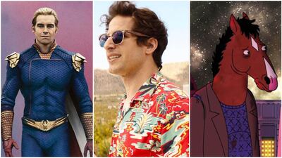 Critics Choice Super Awards winners: Anthony Starr in 'The Boys'; Andy Samberg in 'Palm Springs' and 'BoJack Horseman'.