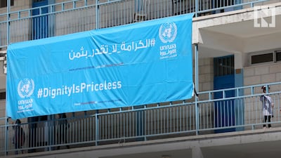School funded by the UNRWA for Palestinian refugees.
