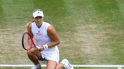 Angelique Kerber was beaten in straight sets.
