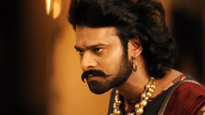 Prabhas in a still from Baahubali