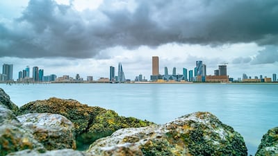 Stormy clouds looming over Manama. Bahrain News Agency