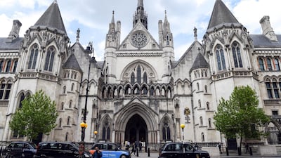 The Royal Courts of Justice in London, where a case for damages was lodged by Syrian refugees. i-Images.