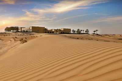 Aldhafra Resort is located in Abu Dhabi's Empty Quarter desert. Photo: Aldhafra Resort