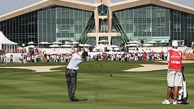 Martin Kaymer, the US PGA chapion, in action on the final day of the Abu Dhabi Championships last year.