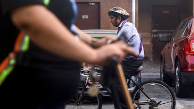 A humid day in central Abu Dhabi. Victor Besa / The National
