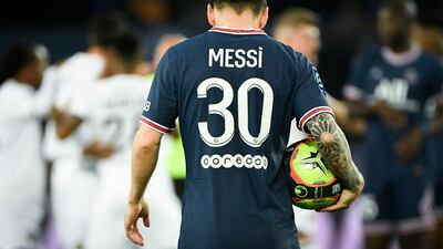 Messi struggled to make an impact. AFP