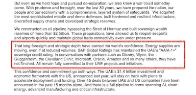 The UAE's Ambassador to the US praised how US companies with a presence in the UAE have handled the current situation