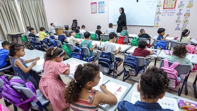 Gazan pupils attend school in Emirates Humanitarian City, Abu Dhabi. All pictures by Victor Besa