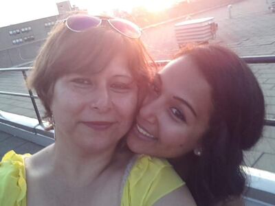 Lubna Faqih and her daughter Reem. Image courtesy of Lubna Faqih