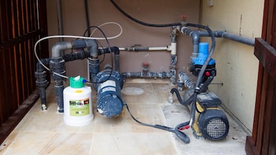 If the water pump is running but there is no consumption in the house, it could mean there is a leak somewhere. Sarah Dea / The National