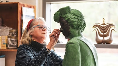 The sculpture depicts the queen in full parade regalia. Photo: Miranda Meiklejohn