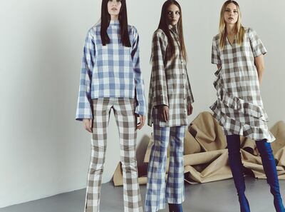 Part of Madiyah al Sharqi autumn winter 2017 FFWD finale show. Courtesy Madiyah al Sharqi