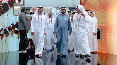 Sheikh Mohammed bin Rashid, Vice President and Ruler of Dubai, attends the opening day of the 30th Arabian Travel Market. Photo: Twitter