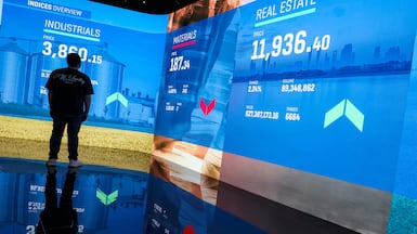 Dubai's main index, DFMGI, has recorded two consecutive days of gains on hopes of a Middle East ceasefire. EPA