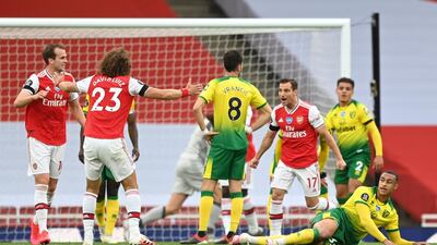 Ben Godfrey - 5: Almost scored a goal-of-the-season contender before Arsenal ran away with it. EPA