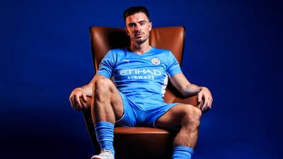 Manchester City unveil new signing Jack Grealish.