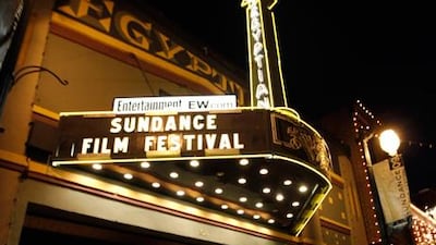 The Egyptian Theater is seen on Main Street during the opening day of the Sundance Film Festival in Park City, Utah.