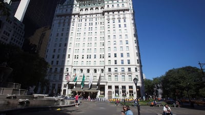 Shahal Khan, founder of Dubai-based family office White City Ventures and Kamran Hakim of New York landlord Hakim Organization agreed to pay $600 million for the Plaza Hotel in New York. Carlo Allegri / Reuters