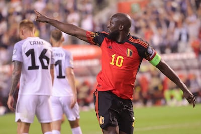 Romelu Lukaku scored twice as Belgium beat Estonia. EPA