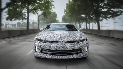 The 2016 Chevrolet Camaro pictured in Detroit. Courtesy Chevrolet