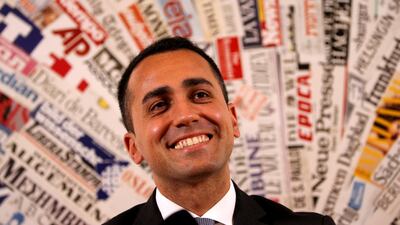 Luigi Di Maio, leader of the anti-establishment 5-Star Movement, has blamed his political rivals for the failure to form a coalition government. (Reuters)