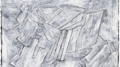 Phyllida Barlow, Untitled white 'black'. Courtesy Sothebys