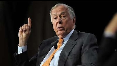 T Boone Pickens stands to gain financially from increased use of natural gas in America.