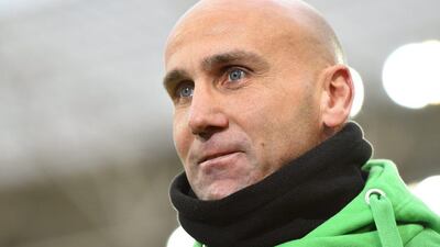 Borussia Monchengladbach head coach Andre Schubert shown during their Bundesliga match against Hoffenheim last weekend. Uwe Anspach / EPA / November 28, 2015