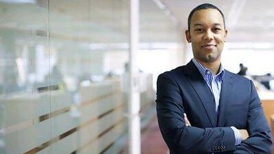 Edward Poultney says his website offers people a direct point to get information on SMEs and start-ups. Razan Alzayani / The National