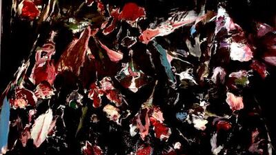 Untitled (2013) by Dariush Hosseini from The Rose and The Nightingale exhibition at Jamm Art Gallery, Dubai. CREDIT: Courtesy JAMM